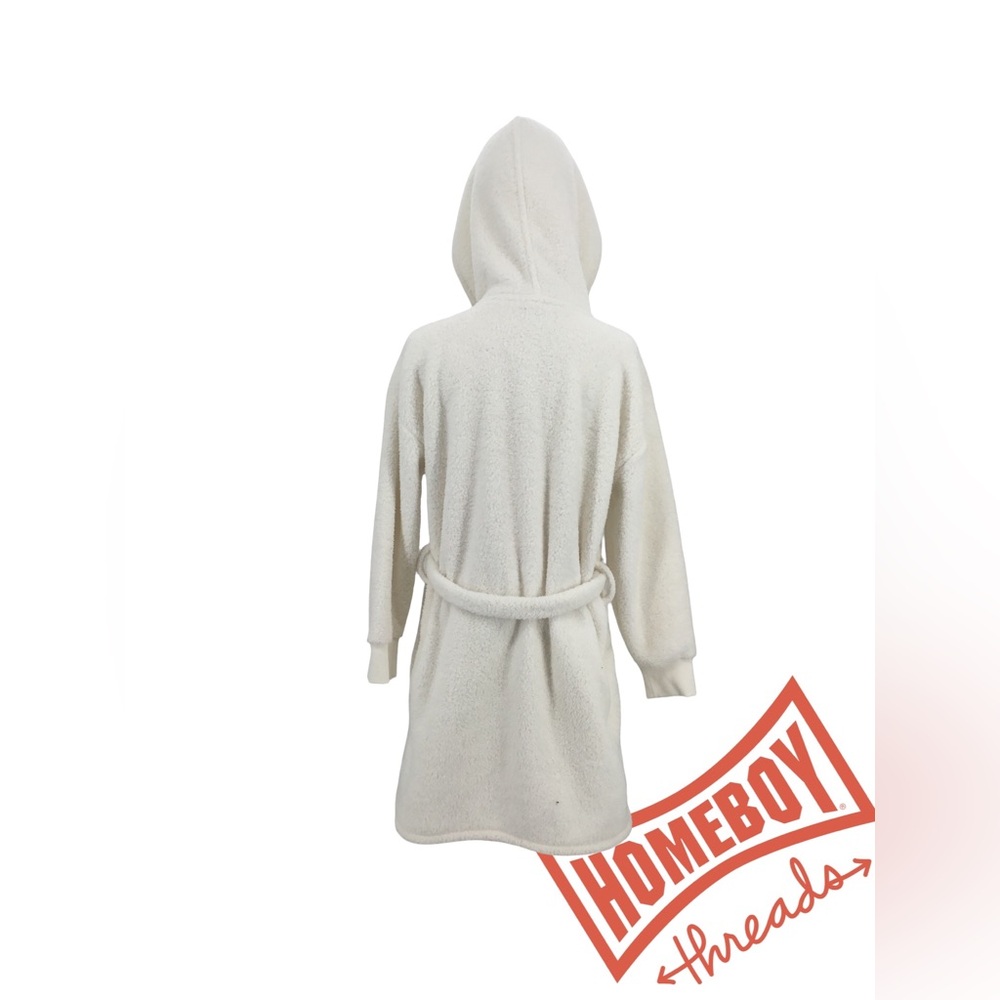 Love By Gap Cozy White Hooded Robe - Picture 2 of 2